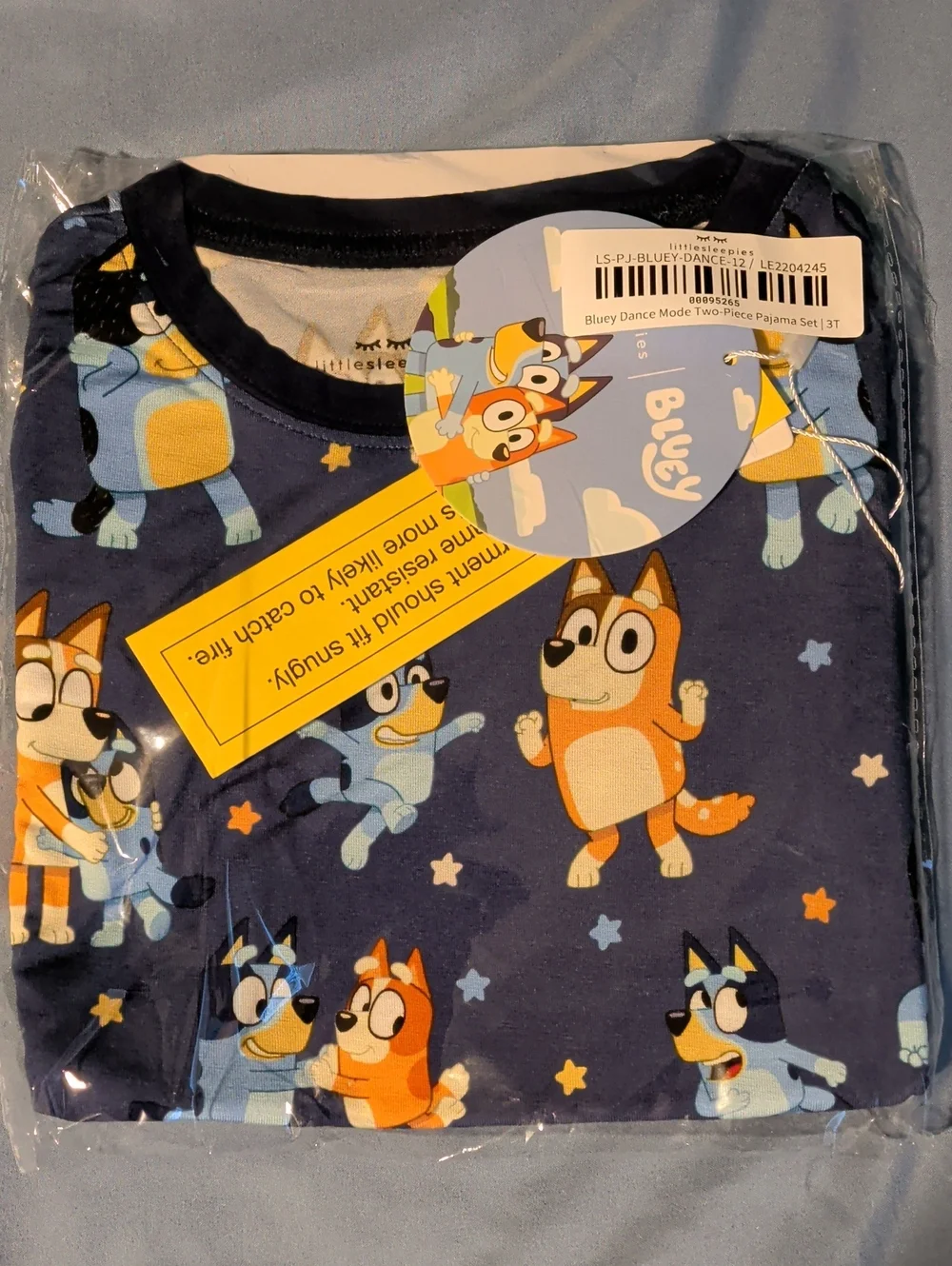 Little Sleepies Bluey Dance Pajama Set